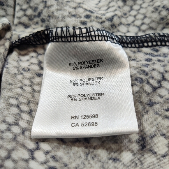 Ellen Tracy draped neckline tank top animal print Size: XL - - Picture 4 of 6